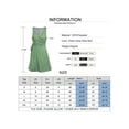 thumbnail image 2 of FASHIONWT Women Summer Sleeveless Geometric Floral Wrap Casual Mini Dress, 2 of 2
