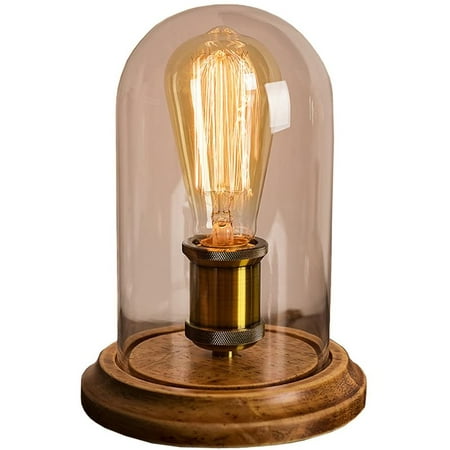 Surpars House Vintage Desk Lamp Glass, Vintage Desk Lamp With Glass Shade