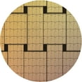 thumbnail image 1 of Ahgly Company Indoor Round Patterned Cantaloupe Orange Area Rugs, 6' Round, 1 of 6