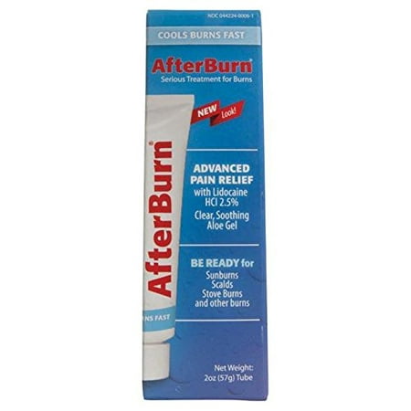 2 Pack AfterBurn Advanced Pain Relief Serious Treatment for Burns 2 Oz