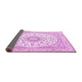thumbnail image 2 of Ahgly Company Indoor Square Medallion Pink Traditional Area Rugs, 5' Square, 2 of 4