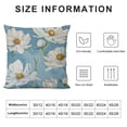 thumbnail image 5 of SHANXI  Spring Pillow Covers,Flowers Decorations Seasonal Farmhouse Summer Pillow Case Decor for Sofa Couch (Blue)  12x12in, 5 of 5