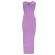 thumbnail image 5 of VISgogo Vestido Delgado para Mujer Color Sólido Cruzado Hombro Diseño Punto Versátil Elegante Vestido de Cóctel VISgogo moda, 5 of 9