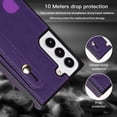 thumbnail image 2 of Case for Samsung Galaxy S21 FE (Not S21) with Card Slot Holder, Removable Adjustable Shoulder Strap Lanyard Crossbody Neck Purse Phone Case for Samsung Galaxy S21 FE KB Purple, 2 of 17