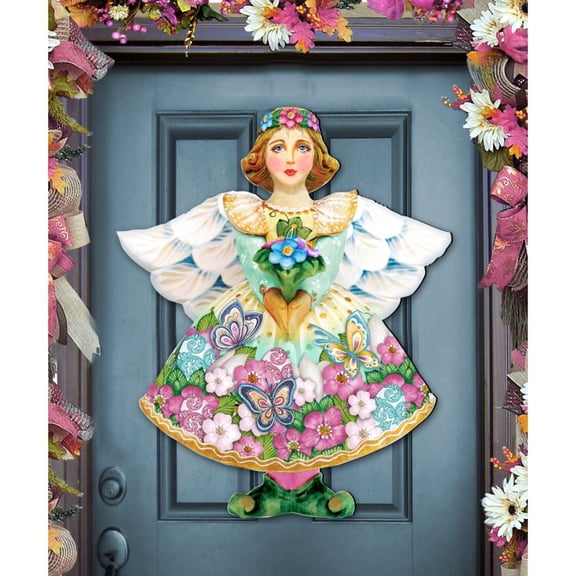 Spring Angel Easter Door Hanger, Door Decor by G. DeBrekht | Easter Spring Decor - 8157616H