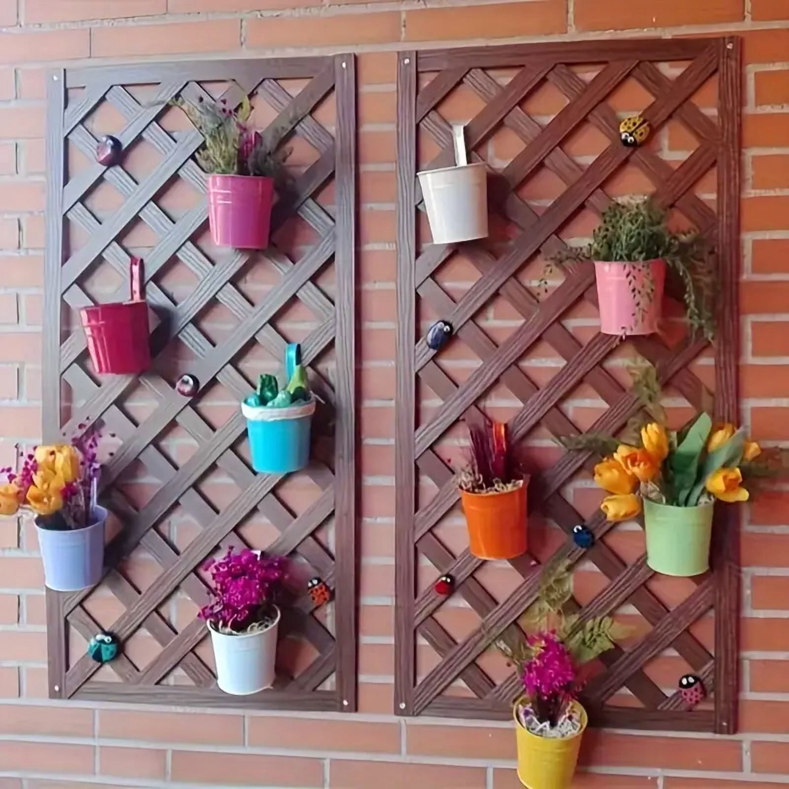 Metal Hanging Flower Pot with Hook, Lightweight Iron Planter for Small Plants, Herbs & Succulents, Decorative Indoor/Outdoor Hanging Basket for Windows, Balcony, Perfect Gardening Gift