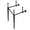 Black, variant on Kingston Brass VPB30160 Brass Console Sink Legs in Matte Black