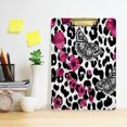 thumbnail image 6 of FMSHPON Leopard Butterfly Flower Floral Clipboard Hardboard Wood Nursing Clip Board and Pull for Standard A4 Letter 13x9 inches, 6 of 8