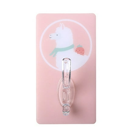 

Cute Hooks Wall Mounted Strong Stickiness Multi Layer Structure Adhesive Hooks for Kitchen Bathroom Living RoomSloth