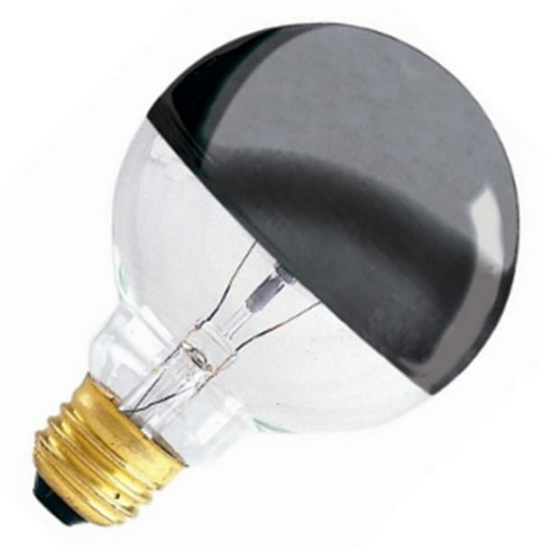 Bulbrite Pack de (6) Ampoules à Incandescence Demi-Chrome G25 de 40 Watts avec Lumière Blanche Chaude de Base Moyenne (E26) 2700K