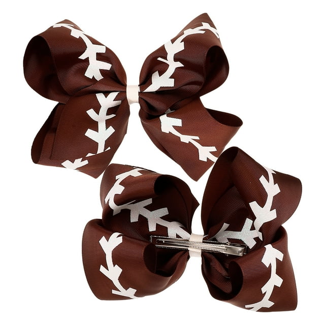 Shisuyan Barrettes de Cheveux Rugby Rose Doré Cadeau pour Filles 2 Pcs 6.3X4.7X0.8In