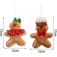thumbnail image 3 of 2 Pieces Mini Gingerbread Man Ornaments, Gingerbread Christmas Ornaments, Christ, 3 of 5