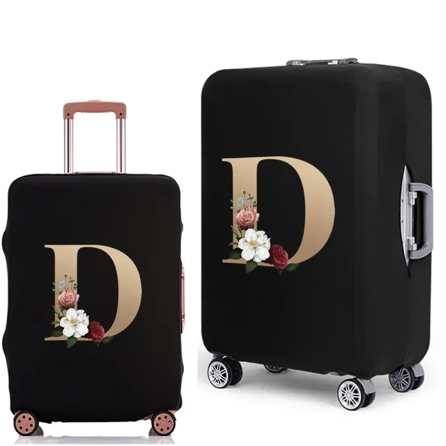 2022 New Luggage Cover Protective Suitcase Trolley Dust-proof Cover 18 To 28inch Gold Pattern Elastic Travel Protective Case 8gold D S