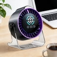 thumbnail image 1 of Vacemry Transparent Desktop Mini Fan USB Rechargeable Quiet Operation 100 Speed Adjustable, Portable Circulating Fan for Office Desk Home Bedroom Dorm Study Table Decor, 1 of 6
