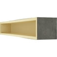 thumbnail image 5 of Ekena Millwork 4"H x 6"D x 84"W Hand Hewn Faux Wood Fireplace Mantel, Aged Ash, 5 of 15