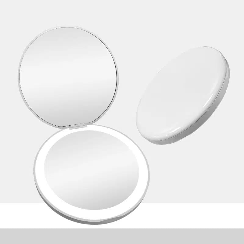 Led Compact Mirror, Rechargeable 1x/10x Magnification Compact Mirror