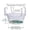White,C, variant on Transparent Hanging Plant Basket Liners, Plastic Drip Pans with Hanging Hooks, Water-Resistant Replacement Saucers for Outdoor and Indoor Hanging Baskets