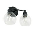 thumbnail image 5 of Mid-Century 2 Light Transitional Bath Vanity Approved For Damp Locations In Transitional Style 14.5 High By 9.75 Wide-Matte Black Finish Capital, 5 of 7