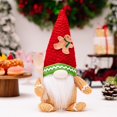 thumbnail image 2 of 1PC Christmas Gnomes Plush with LED Light, Handmade Lighted Swedish Tomte Santa with Gingerbread Scandinavian Figurine Plush Glowing Up Elf Doll Gnome Ornaments Christmas Decorations Home Decor, 2 of 9