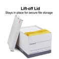 thumbnail image 2 of Staples Corrugated Boxes Letter/Legal Size White/Gray 4/Carton (2522301), 2 of 8