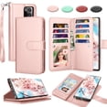thumbnail image 1 of Galaxy Note 20 Ultra Case, Galaxy Note 20 Ultra Wallet Case, Takfox PU Leather Case Cash ID Credit Card Slots Holder Flip Phone Case Kickstand Detachable Magnetic Hard Cases & Strap, Rose Gold, 1 of 7