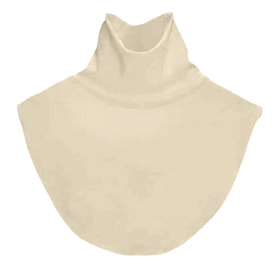 IDALL Fake Collar Detachable False Dicky Collar Half Shirts Round for Women Outfits Costume Accessories Beige One Size
