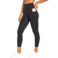 thumbnail image 1 of BALLY TOTAL FITNESS High Rise Pocket Ankle Legging, Black, Medium (FLL1000A), 1 of 3