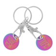 thumbnail image 1 of 2pcs Trolley Token Metal Key Chain Token Shopping Cart Token Hanging Key Chain Hanging Keyring Ornament, 1 of 1