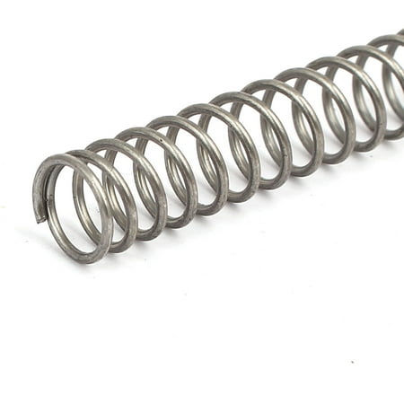 

1mmx10mmx305mm 304 Stainless Steel Compression Springs Silver Tone 2pcs