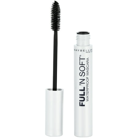 Maybelline New York Full 'N Soft Waterproof Mascara, Very Black, 0.28 Fl Oz