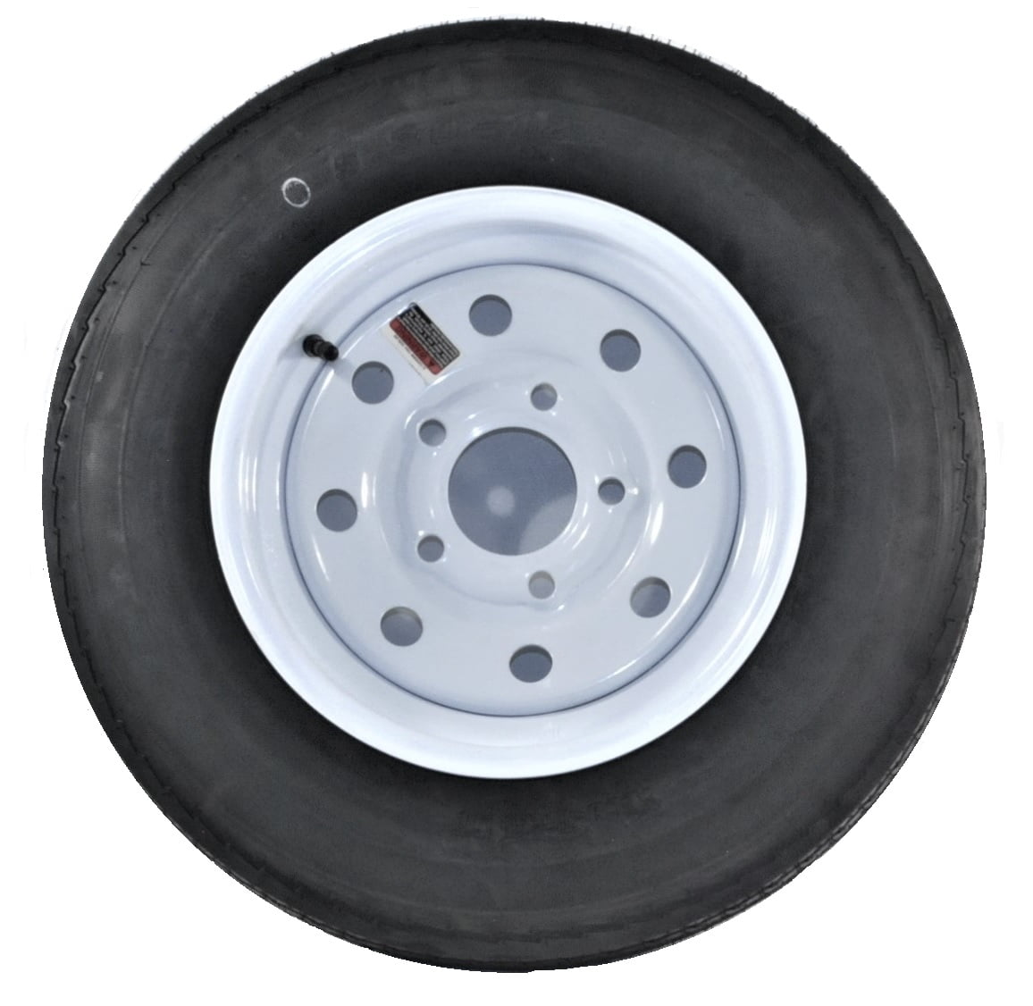 Trailer Tire and Rim 53012 5.3012 530X12 Load C 5 Lug White Modular