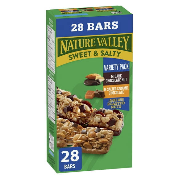Nature Valley Granola Bars, Sweet and Salty Nut, Variety Pack, Value Pack, 28 ct, 980 g