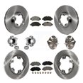 thumbnail image 1 of Transit Auto Front Rear Hub Bearing Assembly Disc Brake Rotor and Semi-Metallic Pad Kit (10Pc) for Car Ford Transit-250 Transit-150 with 5 Lug Wheels Without 4600 Lb Axle (Left Right) KBB-132578, 1 of 2