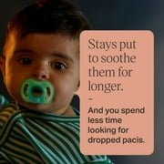 Tommee Tippee Ultra-light Day and Night Pacifiers, 0-6m, 4 Count, One-Piece Silicone Design