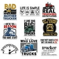 thumbnail image 2 of 10 Pcs Trucker Humor Stickers Pack | Funny Truck Driver Vinyl Decals | CDL, Big Trucks, Flatbed & Trucking Gifts, 2 of 10