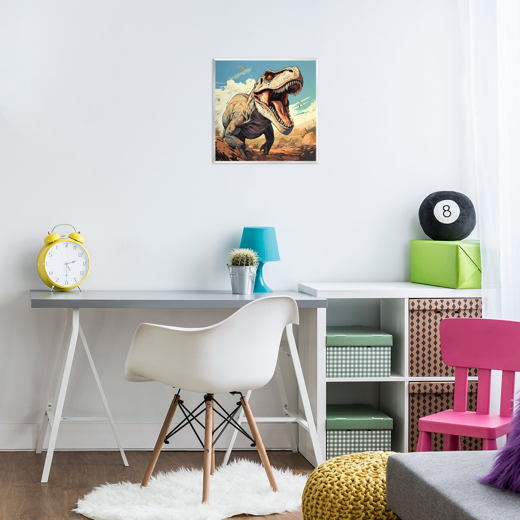 Stupell Industries Velociraptor Desert Sunset Wall Plaque Art, design by Creative Studio