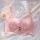 thumbnail image 1 of Conjunto de sujetador ajustable sin aros para mujer, con push-up y pecho pequeño, con escote engrosado y antiflacidez, 1 of 5