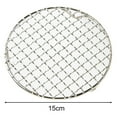 thumbnail image 1 of BUYISI Filet de Barbecue Rond en Acier Inoxydable 15cm-60cm avec Pied, Grille de Refroidissement, Support de Barbecue pour Camping Extérieur 15cm, 1 of 5