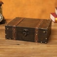 thumbnail image 3 of Dserhfy Storage Organizer Visual Interest Large Capacity Wooden Treasure Keepsake Box for Home Decor, 3 of 8
