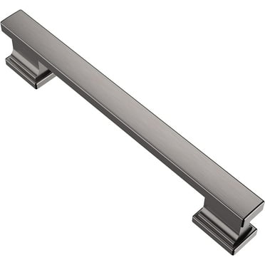 Zoizocp 10 Pack Matt Black Cabinet Pulls, 5 Inch(128mm) Hole Centers Cabinet Handles Kitchen Hardware for Cabinets and Drawers AL3061MB