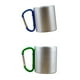 thumbnail image 1 of 2pcs 10 Oz Mosquetón Tazas Acampar Taza Escalada Libre Y Azul BPA, 1 of 9