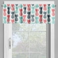 thumbnail image 2 of Ambesonne Tropical Valance Pack of 2, Stamped Minimal Backdrop, 42"X12", Turquoise White Coral, 2 of 5