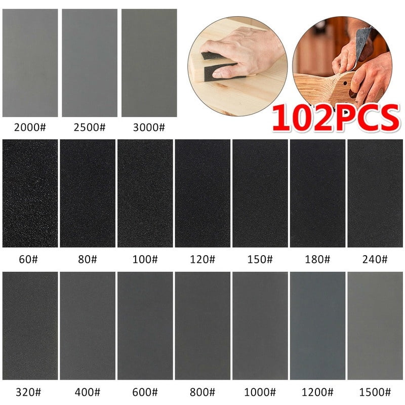 Waterproof  9x11  2000 Grit  Sandpaper  Top Quality  25 Sheets   Free Ship 