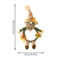 thumbnail image 3 of ABPWLY Thanksgiving Decorations Harvests Season Burlaps Pointed Hat Rudolph Rattan Wreath Fall Rattan Wreath Garland Clearance Decor Canada Days Room Decor Fall Decorations for Home, 3 of 6