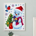 thumbnail image 2 of (x626) Serie Dibujos Animados Muñeco Nieve Navidad Con Diamantes Redondos Pintura Diamantes Resina 30*40CM, 2 of 9