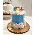 thumbnail image 4 of DEZICAKES Fake Cake Mini Blue Birthday Cake w/ Confetti Decoration/Prop Dezicakes Fake Food- Fake Cake- Home Decoration, 4 of 5