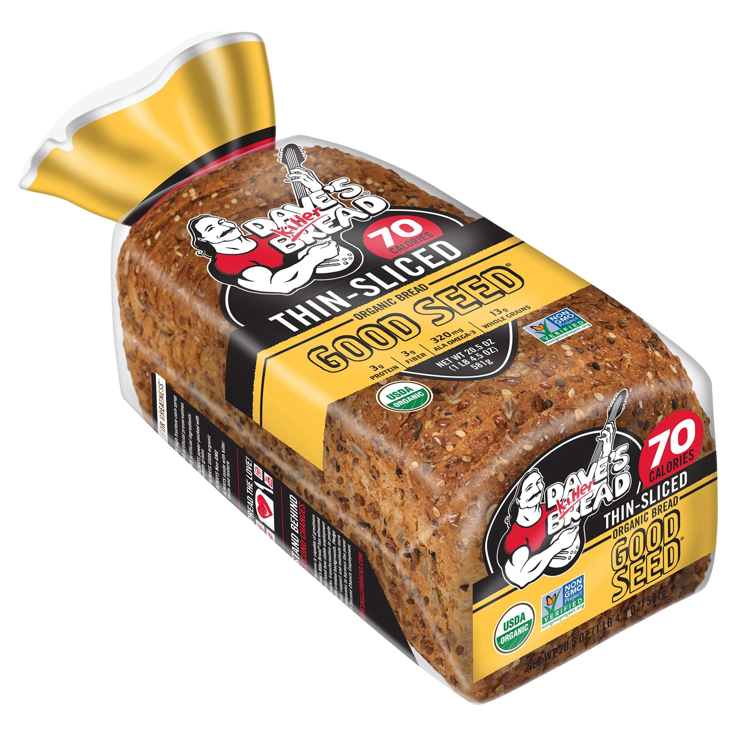 Dave's Killer Bread Good Seed Thin-Sliced Organic Bread Loaf, 20.5 oz - image 10 of 17