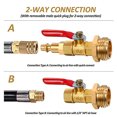thumbnail image 3 of Winterize Blowout Adapter, Brass Anti Freeze Adapter Durable  For Garden, 3 of 8