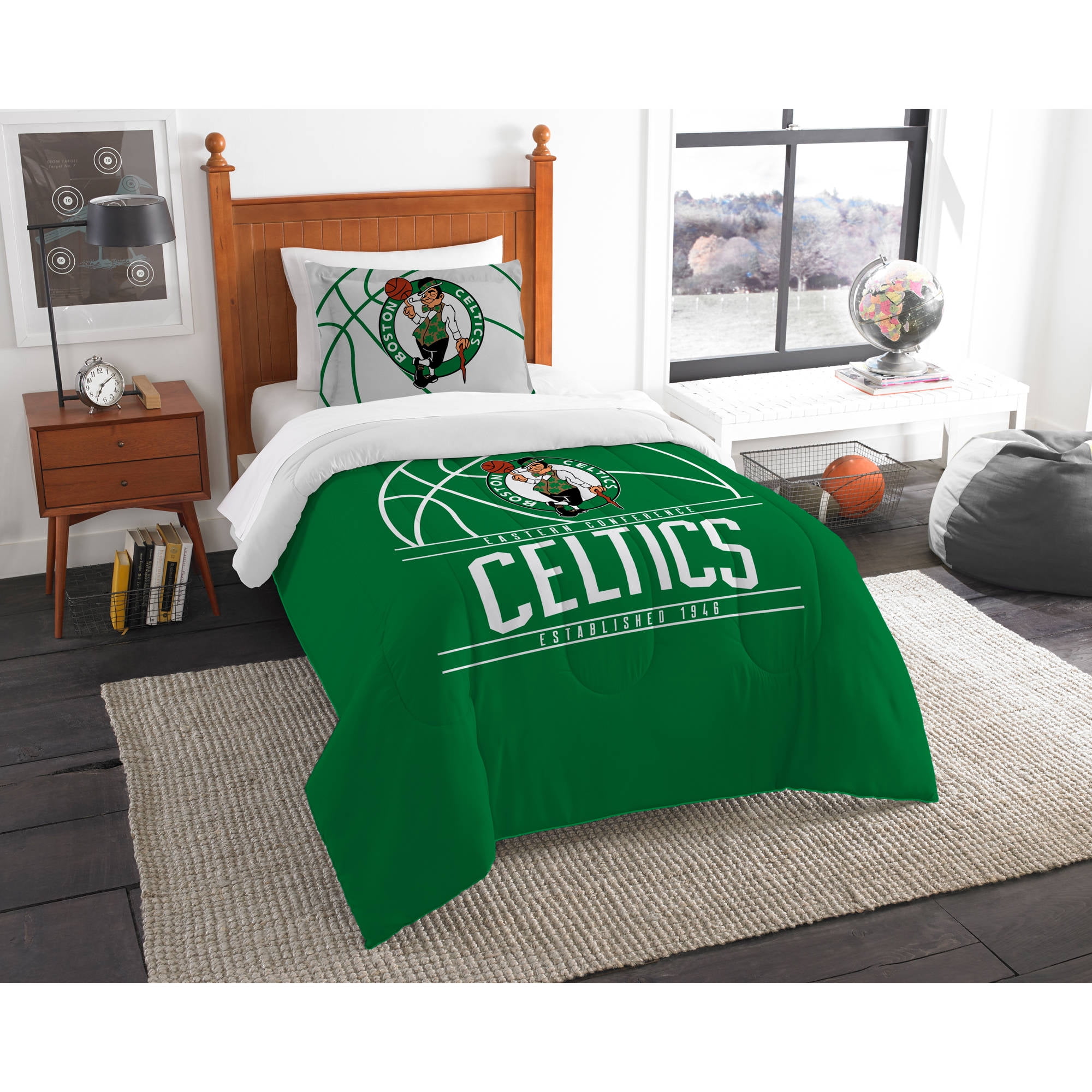 NBA Boston Celtics "Reverse Slam" Bedding Comforter Set by The Northwest Company