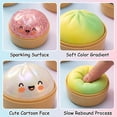 thumbnail image 4 of Dumpling Squishy Mystery Box, Glitter Dumpling, Dumplings Style Stress Balls for Adults and Kids, Cute Steamer Basket Design with Squeezable Bun Stress Relief Fidget Toys, 4 of 6